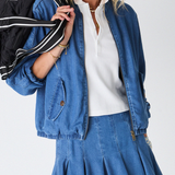 Lykke Jaida Pleated Skirt - Denim