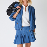 Lykke Jaida Pleated Skirt - Denim