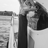 Mira Wide Leg Pant - Navy