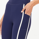Samara 25" Midi Pant - Navy