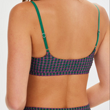 Aliki Ballet Bra - Green Gingham