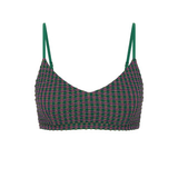 Aliki Ballet Bra - Green Gingham