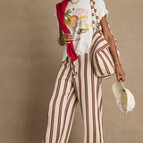 Baja Charli Drawstring Pant - Stripe