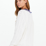 Espada Louie V Neck Sweater - Creme