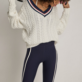 Espada Louie V Neck Sweater - Creme