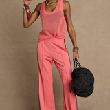 Fenway Wales Knit Tank - Blush