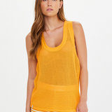 Fenway Wales Knit Tank - Mimosa