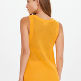 Fenway Wales Knit Tank - Mimosa