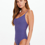 Aliki Flow Onepiece - Blue Gingham