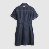 Rinoa Short-Sleeve Denim Dress - Sledge Sister