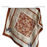 Paisley Palomino Large Silk Scarf