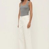 Womens Boyfriend Jean - Vintage White
