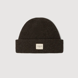 Wool Rib Beanie - Ganache