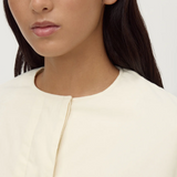 Zoie Padded Bomber Jacket - Antique White