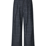 Zola Pants - Dark Blue Check