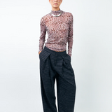 Zola Pants - Dark Blue Check