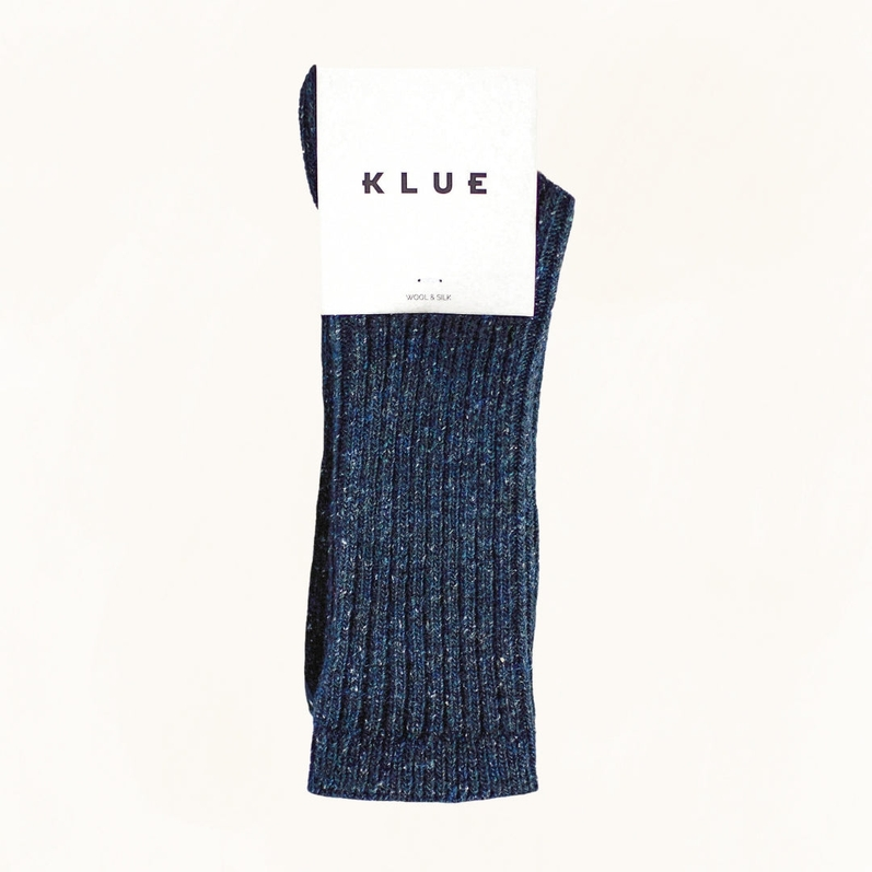 Silk and Wool Dust Star Socks