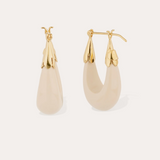 Ecume Earrings Small Size - Gold/Ivory