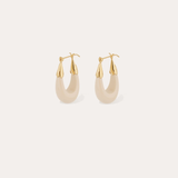 Ecume Earrings Small Size - Gold/Ivory