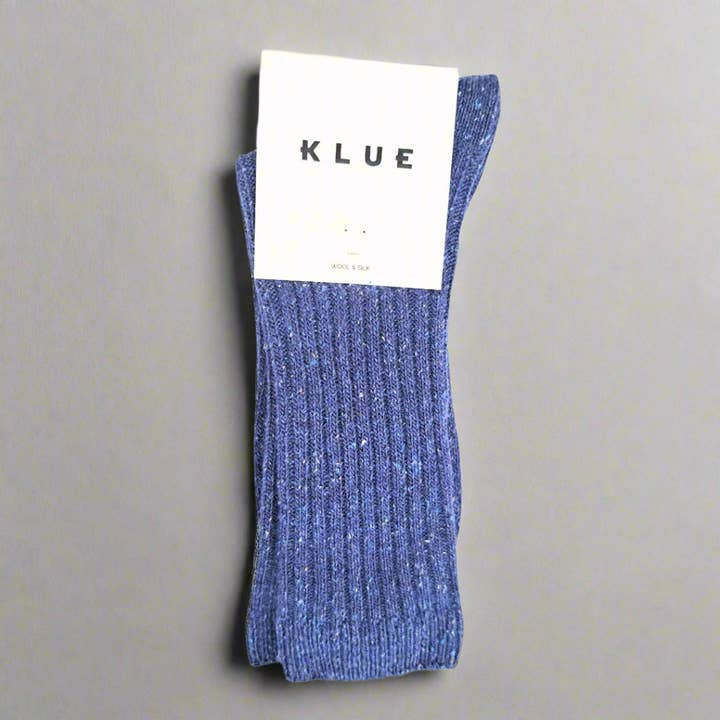 Silk and Wool Dust Star Socks