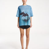 Double Dolphine Tee - Blue