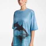 Double Dolphine Tee - Blue
