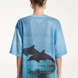 Double Dolphine Tee - Blue