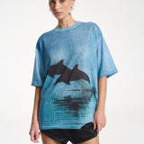 Double Dolphine Tee - Blue