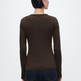 Uvis Cardigan - Seal Brown