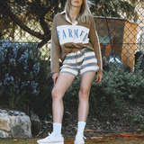 Court Short – Cinnamon Stripe