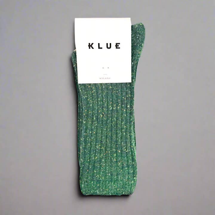 Silk and Wool Dust Star Socks