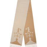 Weather Shop Jacquard Scarf - Cream/Tan
