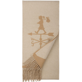 Weather Shop Jacquard Scarf - Cream/Tan