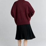 K Flag Sweater - Mahogany