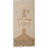 Weather Shop Jacquard Scarf - Cream/Tan