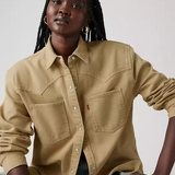 Teodora western shirt - Dusty Travertine Top