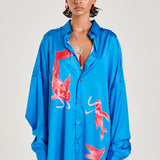 LS Oversized Shirt - Koi