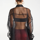 Mercurio Silk Shirt - Black