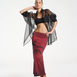 Mercurio Silk Shirt - Black