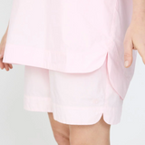 Chiara Half Placket Shirt - Barely Pink