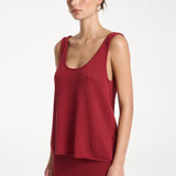 Knit Tank - Carmine Red