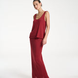 Knit Tank - Carmine Red