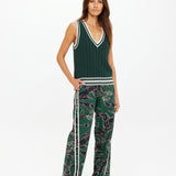Santa Fe Julia V Neck Vest - Jungle Green